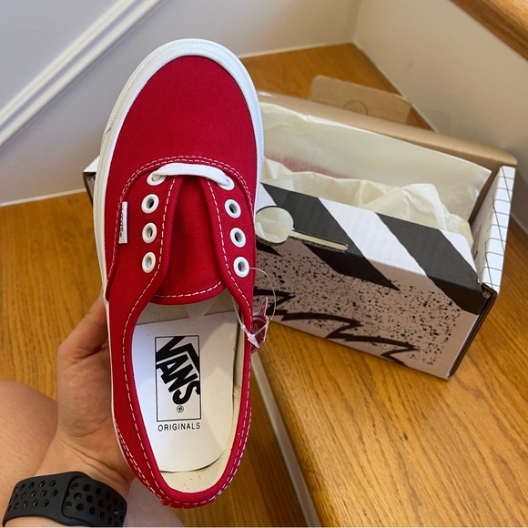 NWT Vans Vault OG Authentic LX in red / true white - Picture 7 of 16